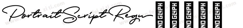 Portrait Script Regu字体转换